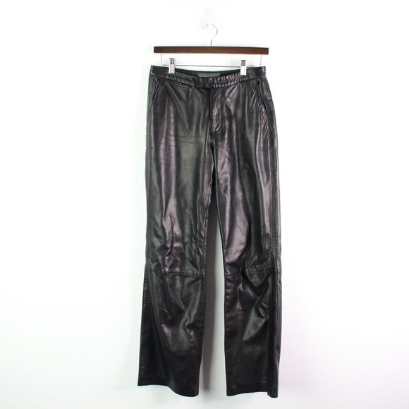 Banana Republic Slit Pocket Leather‎ Pants 2 - Picture 1 of 12